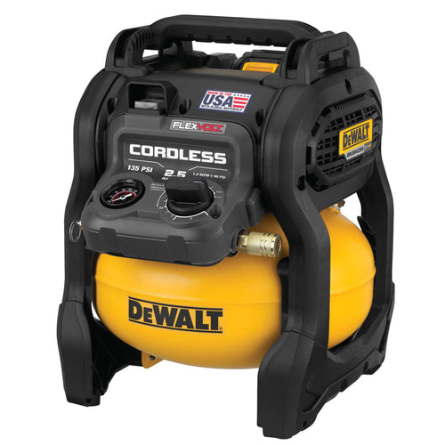 Dewalt DCC2560T1 60V MAX FLEXVOLT, 0.4 HP, 2.5GAL, 135 PSI, OIL FREE, 1.2 SCFM, CORDLESS COMPRESSOR