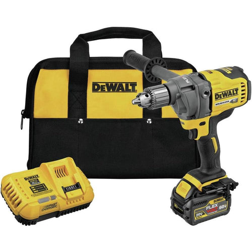 Dewalt DCD130T1 60V MAX Mixer/Drill Kit with E-Clutch, Variable Speed, 1/2" Chuck, 0-600 RPM, 1 Battery, 1 Charger
