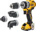 Dewalt DCD703F1 12V MAX* BRUSHLESS MULTI-HEAD DRILL/DRIVER, 3/8" CHUCK, 4 INTERCHANGEABLE HEAD ATTACHMENTS - MPR Tools & Equipment