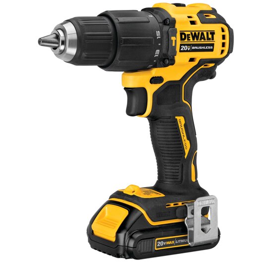 Dewalt DCD709C2 ATOMIC 20V MAX* Brushless Compact Cordless 1/2 in. Hammer Drill/Driver Kit - MPR Tools & Equipment