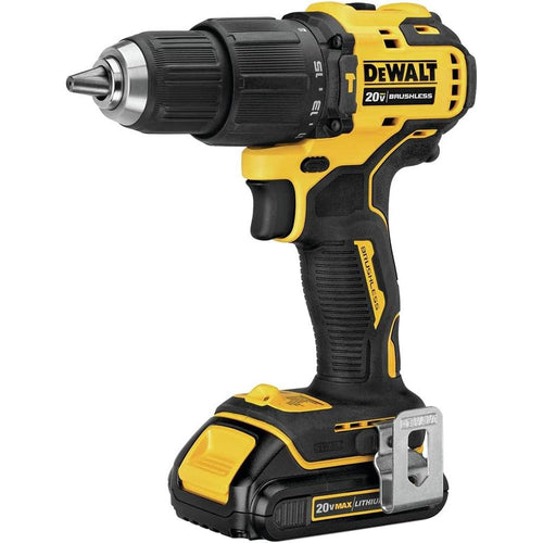 Dewalt DCD709C2 ATOMIC 20V MAX* Brushless Compact Cordless 1/2 in. Hammer Drill/Driver Kit