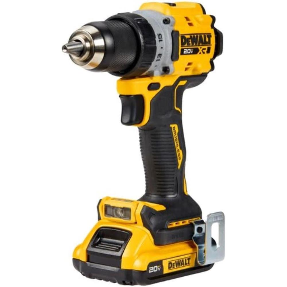 Dewalt DCD800D2 20V MAX XR PREMIUM COMPACT DRILL/DRIVER KIT, 0-650/0-2000 RPM, PIVOTING 3-MODE LED, (2) 20V MAX XR 2.0AH BATTERIES, (1) CHARGER