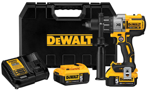 Dewalt DCD996P2 20V MAX XR PREMIUM 1/2" HAMMERDRILL/DRIVER (5.0AH) W/ 2 BATTERIES AND KIT BOX