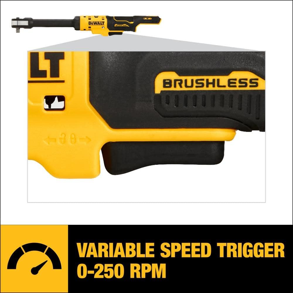 Dewalt DCF503EB 12V MAX XTREME COMPACT 3/8" DRIVE EXTENDED REACH RATCHET (BARE TOOL), 60 FT-LB, 250 RPM