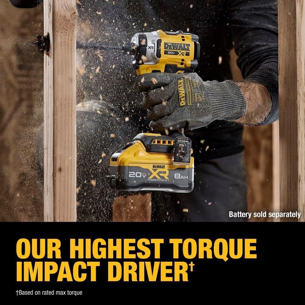 Dewalt DCF860B 20V Max XR Brushless Cordless 3-speed High Torque 1/4 in. Impact Driver Tool Only