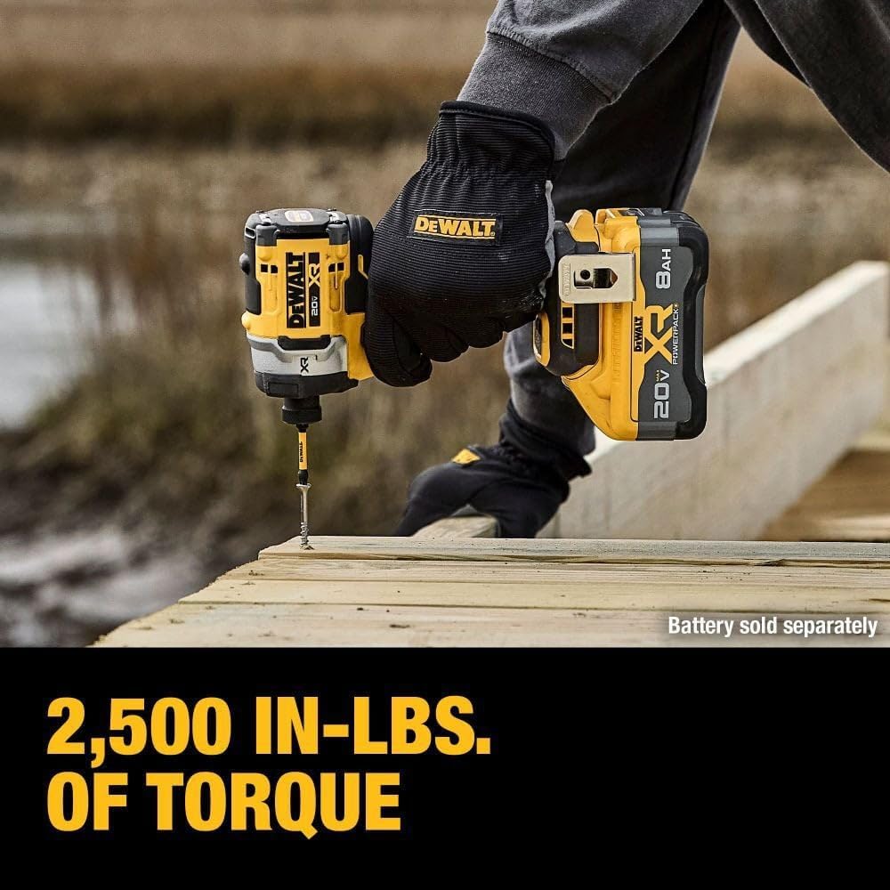 Dewalt DCF860B 20V Max XR Brushless Cordless 3-speed High Torque 1/4 in. Impact Driver Tool Only