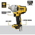 Dewalt DCF891B 20V MAX XR 1/2" MID-RANGE IMPACT WRENCH WITH HOG RING ANVIL (TOOL ONLY), 600 FT-LBS, 0-2000 RPM