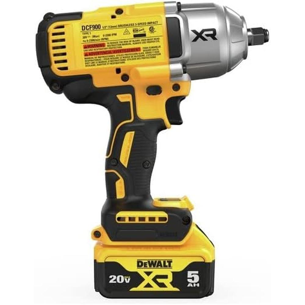 Dewalt DCF900P1 20V MAX 1/2 HIGH TORQUE IMPACT WRENCH WITH HOG RING ANVIL