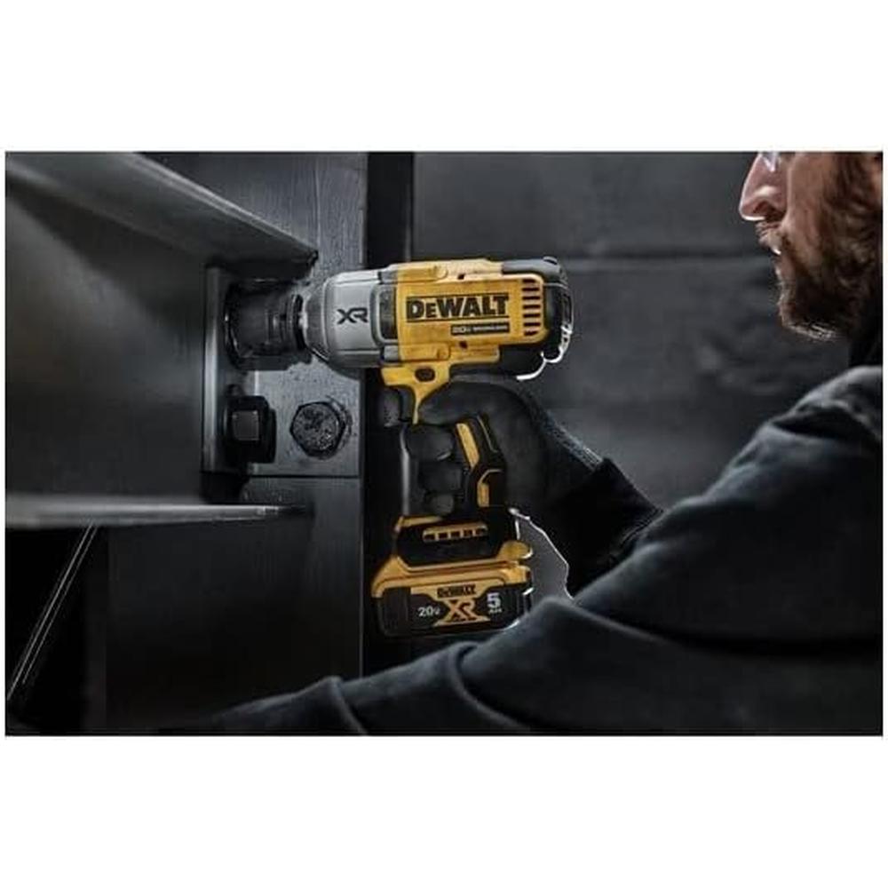Dewalt DCF900P2 20V MAX XR 1/2" HIGH TORQUE IMPACT WRENCH WITH HOG RING ANVIL (TOOL ONLY), 1030 FT-LBS. 2300 RPM