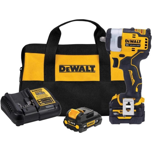 Dewalt DCF903GJ1G1 3/8" DR. XTREME 12V MAX BRUSHLESS COMPACT IMPACT WRENCH KIT, MAX TORQUE: 400/250 FT-LBS, 2850 RPM, 2 BATT., 1 CHARGER