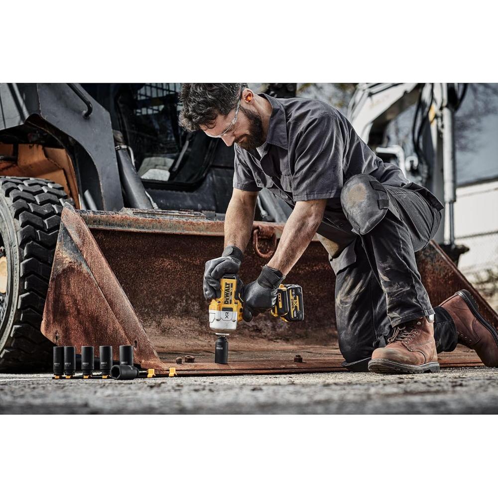 Dewalt DCF961B 20V Max Xr Brushless Cordless 1/2" Dr. High Torque Impact Wrench With Hog Ring Anvil (Tool Only),&Mldr; 1200/1750 Ft-Lbs