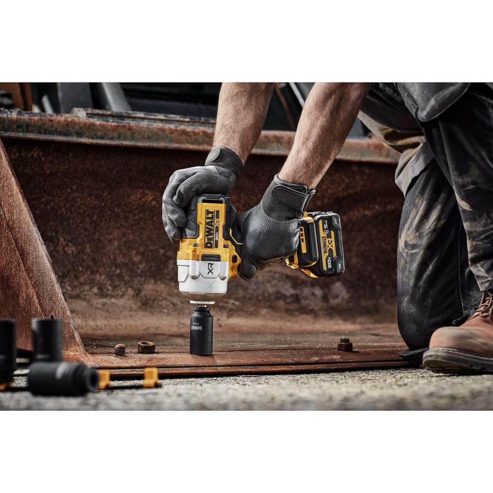 Dewalt DCF961B 20V Max Xr Brushless Cordless 1/2" Dr. High Torque Impact Wrench With Hog Ring Anvil (Tool Only),&Mldr; 1200/1750 Ft-Lbs