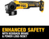 Dewalt DCG405B 20V MAX XR 4.5 IN. SLIDE SWITCH SMALL ANGLE GRINDER WITH KICKBACK BRAKE (TOOL ONLY)