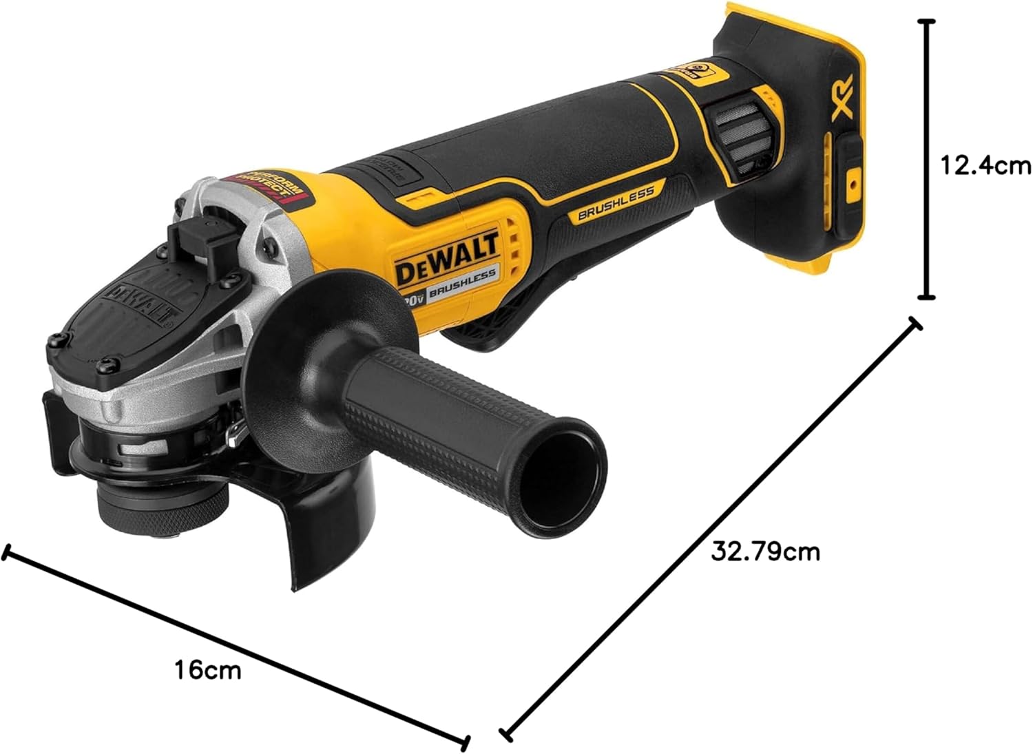 Dewalt DCG413B 20V MAX XR 4.5 IN. PADDLE SWITCH SMALL ANGLE GRINDER WITH KICKBACK BRAKE (TOOL ONLY)