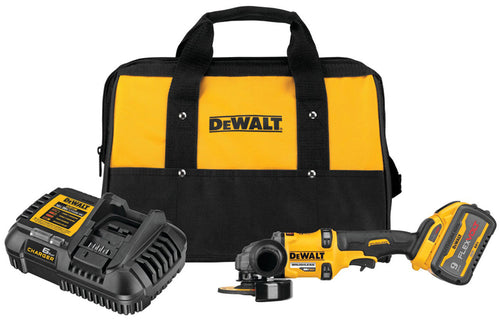 Dewalt DCG418X1 60V MAX FLEXVOLT 4-1/2" - 6" SMALL ANGLE GRINDER KIT W/ 1 BATTERY (9AH), CHARGER AND BAG