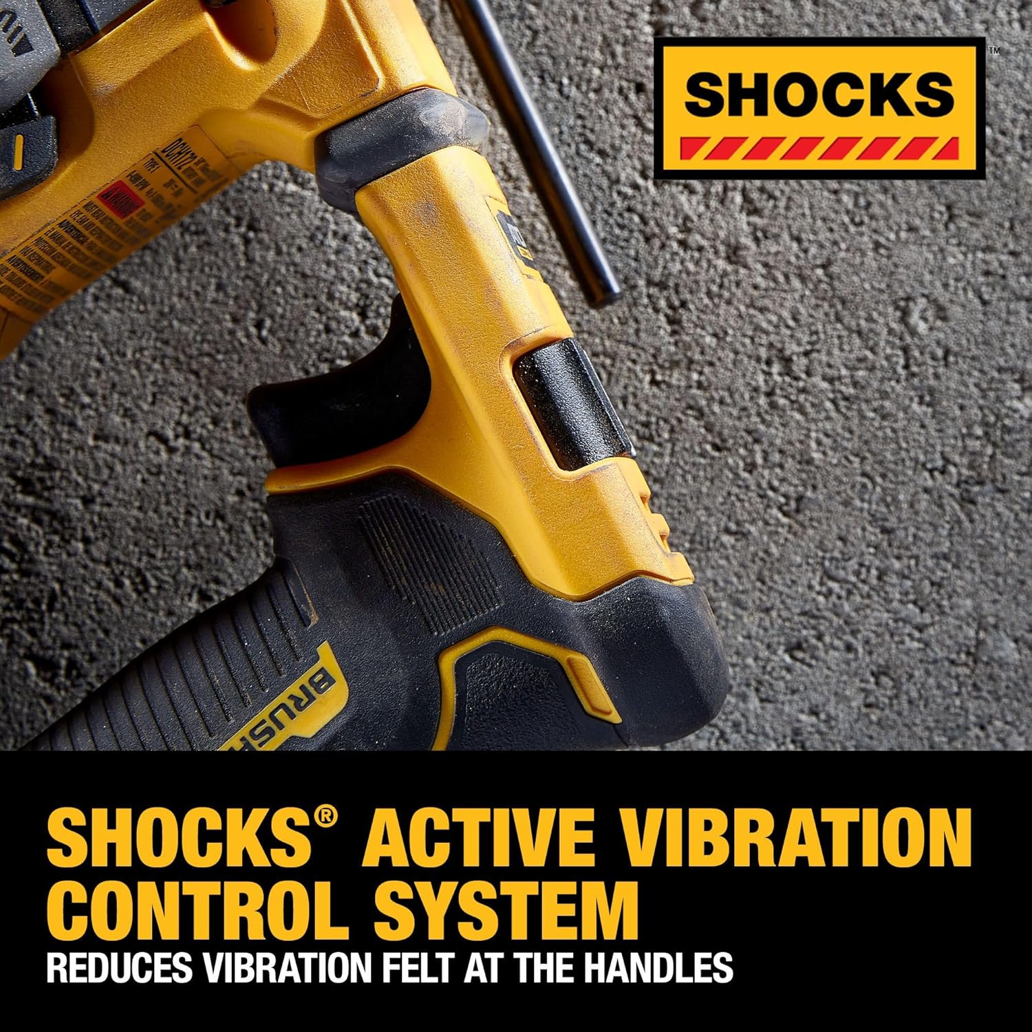 Dewalt DCH172B ATOMIC 20V MAX 5/8" BRUSHLESS CORDLESS SDS PLUS ROTARY HAMMER (BARE TOOL), 1060 RPM, 4980 BPM