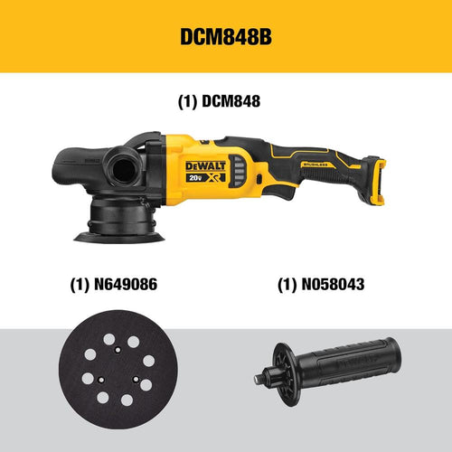 Dewalt DCM848B 20V MAX XR 5" VARIABLE SPEED RANDOM ORBIT POLISHER - TOOL ONLY