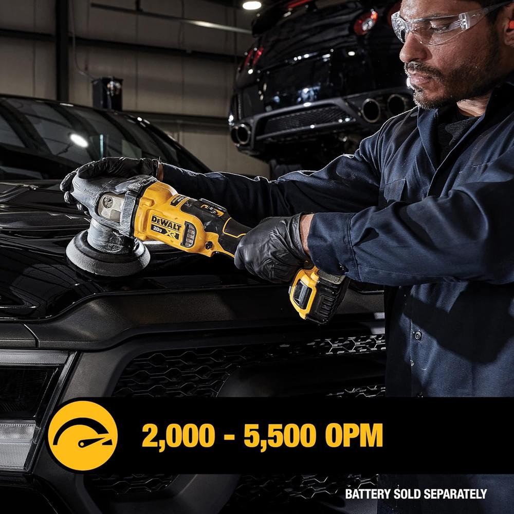 Dewalt DCM848B 20V MAX XR 5" VARIABLE SPEED RANDOM ORBIT POLISHER - TOOL ONLY