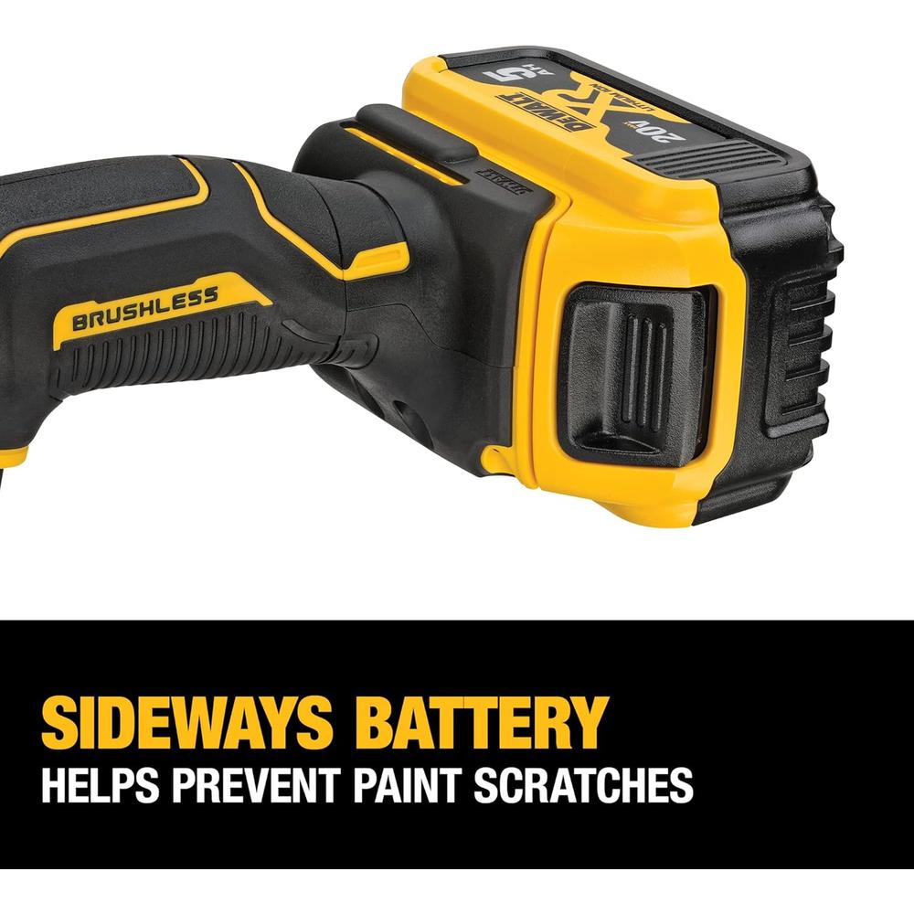 Dewalt DCM848P2 20V MAX XR 5" VARIABLE SPEED RANDOM ORBIT POLISHER KIT (5.0AH) W/ 2 BATTERIES AND BAG