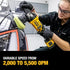 Dewalt DCM848P2 20V MAX XR 5" VARIABLE SPEED RANDOM ORBIT POLISHER KIT (5.0AH) W/ 2 BATTERIES AND BAG