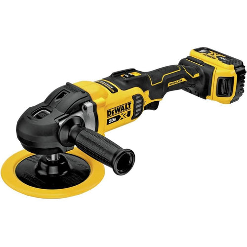 Dewalt DCM849P2 20V MAX XR 7" VARIABLE SPEED ROTARY POLISHER KIT (5.0AH) W/ 2 BATTERIES AND BAG
