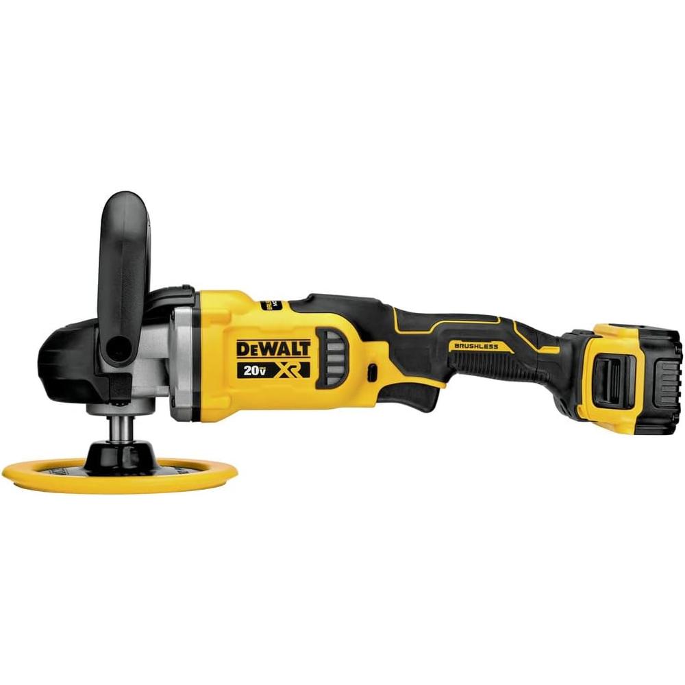 Dewalt DCM849P2 20V MAX XR 7" VARIABLE SPEED ROTARY POLISHER KIT (5.0AH) W/ 2 BATTERIES AND BAG