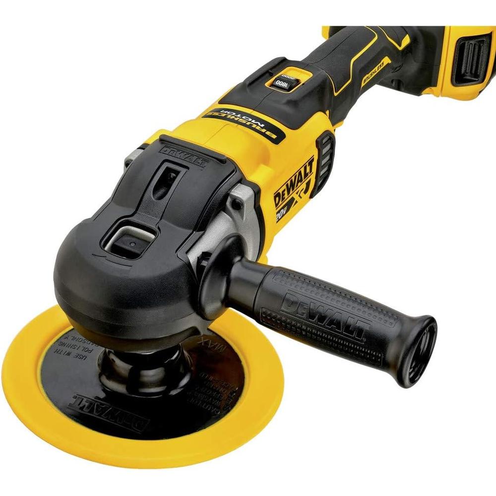 Dewalt DCM849P2 20V MAX XR 7" VARIABLE SPEED ROTARY POLISHER KIT (5.0AH) W/ 2 BATTERIES AND BAG