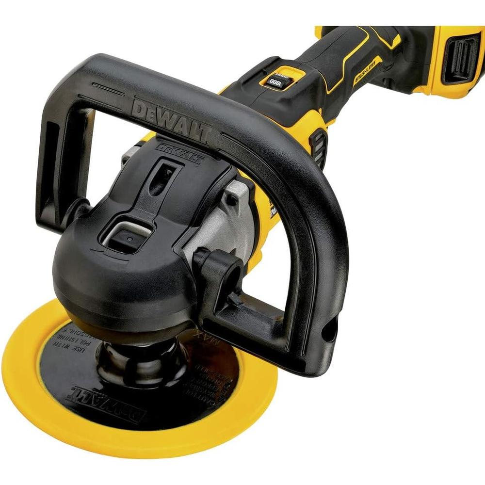 Dewalt DCM849P2 20V MAX XR 7" VARIABLE SPEED ROTARY POLISHER KIT (5.0AH) W/ 2 BATTERIES AND BAG