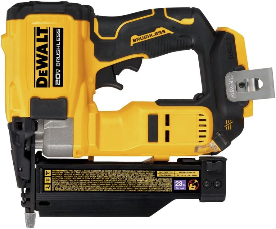 Dewalt DCN623B ATOMIC COMPACT SERIES 20V MAX Brushless Cordless 23 Gauge Pin Nailer (Tool Only)