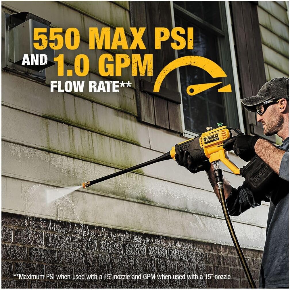Dewalt DCPW550B-CA 20V Max 550 PSI Cordless Power Cleaner (Bare Tool)