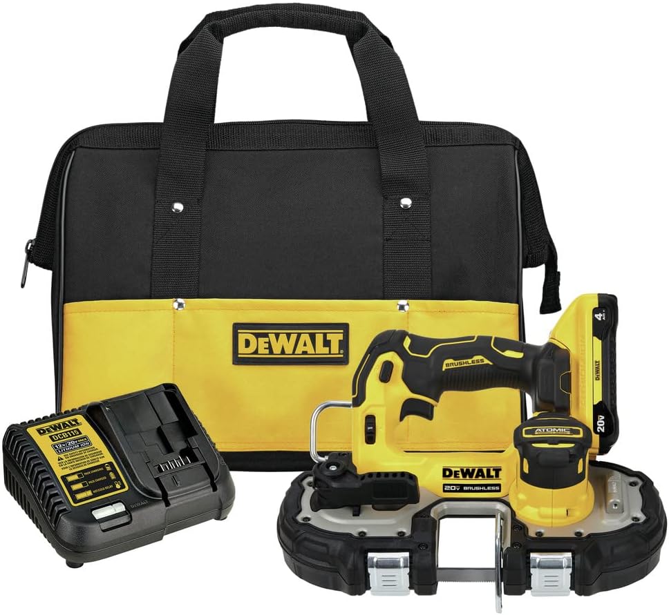 Dewalt DCS377Q1 20V MAX ATOMIC BAND SAW (4.0AH) W/ 1 BATTERY AND BAG