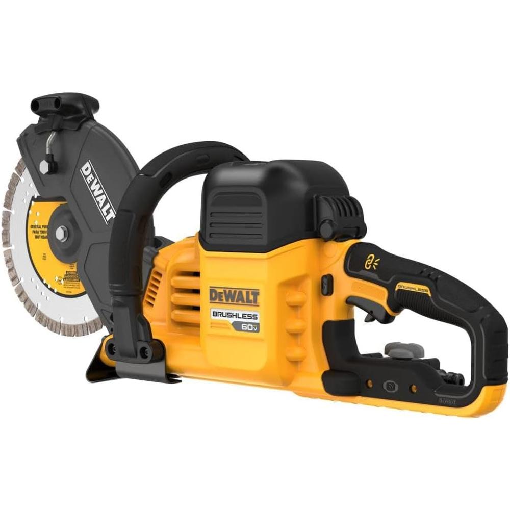 Dewalt DCS692B 60V MAX 9" CUT-OFF SAW, 6600 RPM, (1) CERAMIC METAL CUT-OFF WHEEL, (1) DIAMOND CUTTING WHEEL