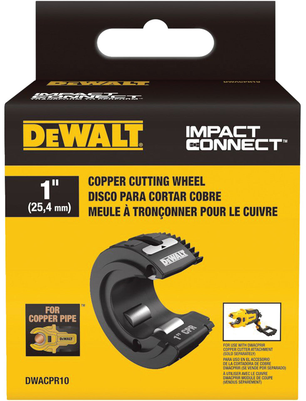 Dewalt DWACPR10 1" COPPER TUBING CUTTER WITH CASE