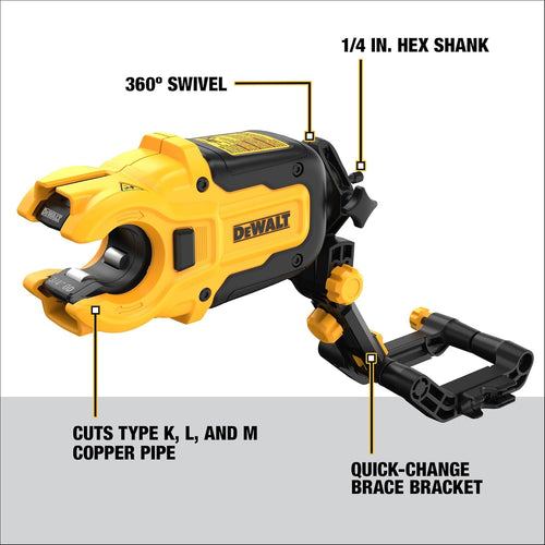 Dewalt DWACPRIR IMPACT READY COPPER TUBING CUTTER, 1" CAPACITY