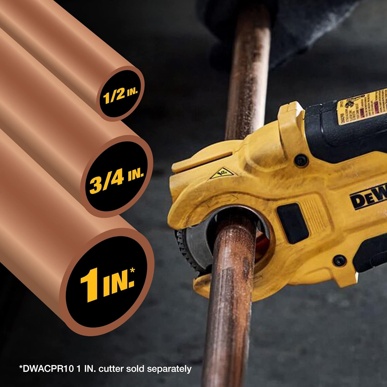 Dewalt DWACPRIR IMPACT READY COPPER TUBING CUTTER, 1" CAPACITY
