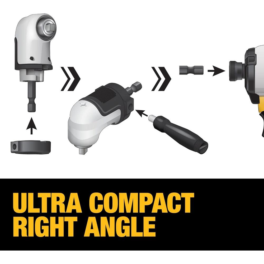 Dewalt DWAMRA14FT FLEXTORQ 1/4" SQUARE DRIVE IMPACT READY MODULAR RIGHT ANGLE ATTACHMENT