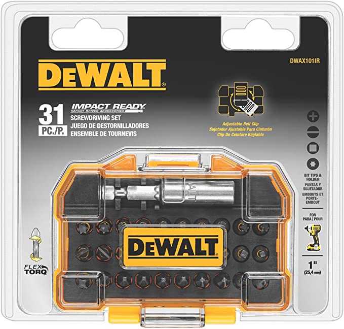 Dewalt DWAX101IR 31 PC Extra Small Tough Case IMPACT READY Screwdriving Set - MPR Tools & Equipment