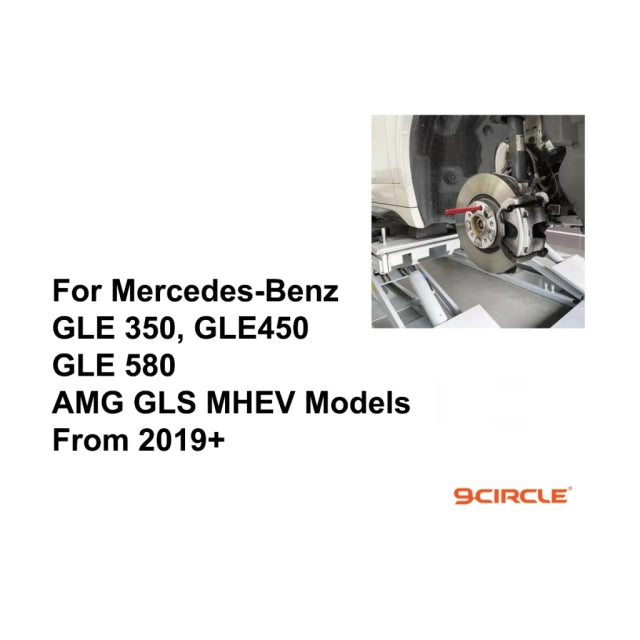 9 Circle 9CL-96068 Wheel Hanger in use on Mercedes-Benz GLE 350, GLE 450, GLE 580, AMG GLS MHEV 2019+