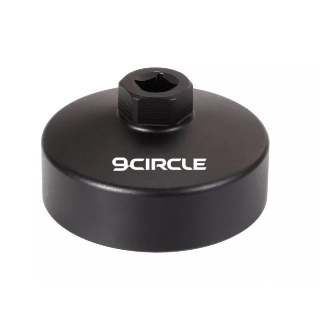 9 Circle 61641 Oil Filter Wrench top view showing 3/8" drive socket