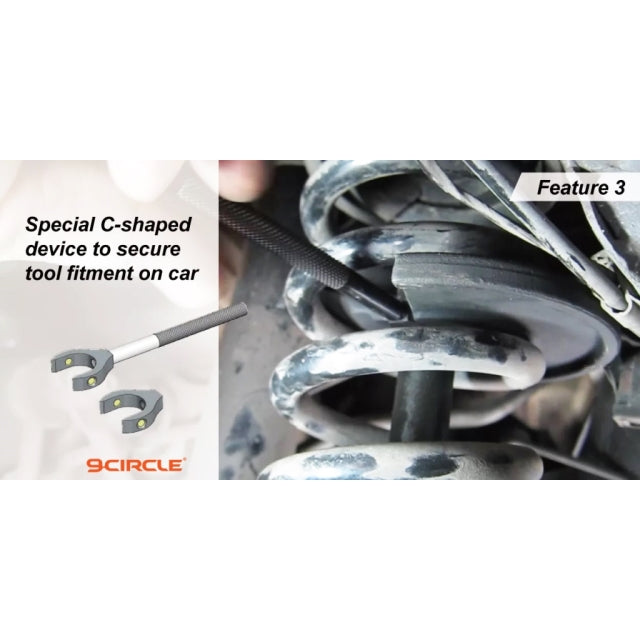 9 Circle 9CL-20011 Feature 3 - special C-shaped device to secure tool fitment on coil spring
