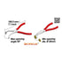 9 Circle 30581 Drum Brake Hold-Down Spring Washer Pliers Dimensions and Specs Diagram