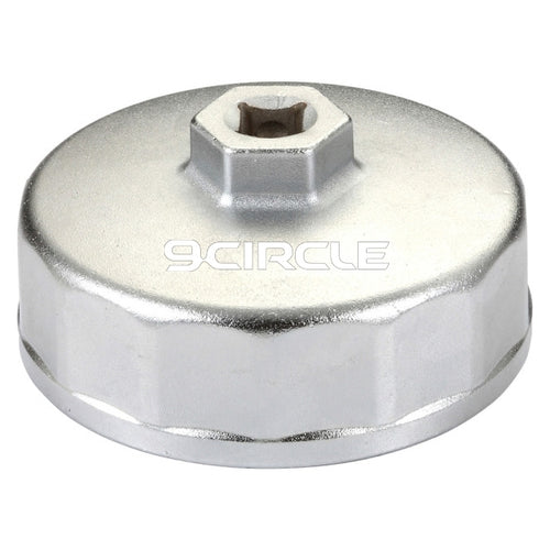 9 Circle 61660 Oil Filter Wrench 74.2mm 3/8" Drive 14 Flutes - product top view