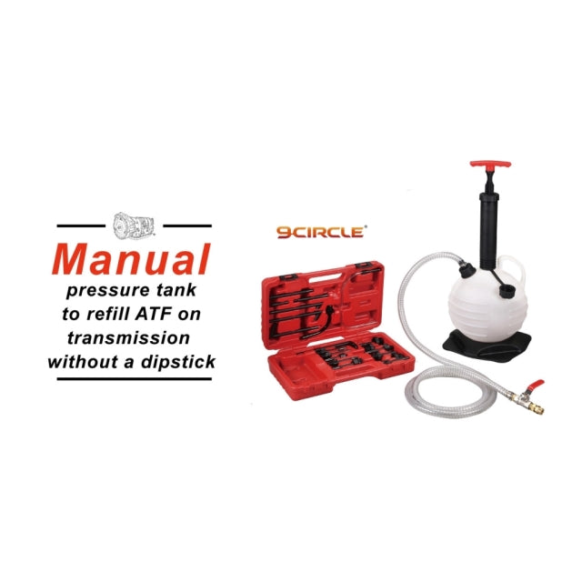 9 Circle 65820 Manual ATF Pressure Refill Tank - Kit with Case Overview