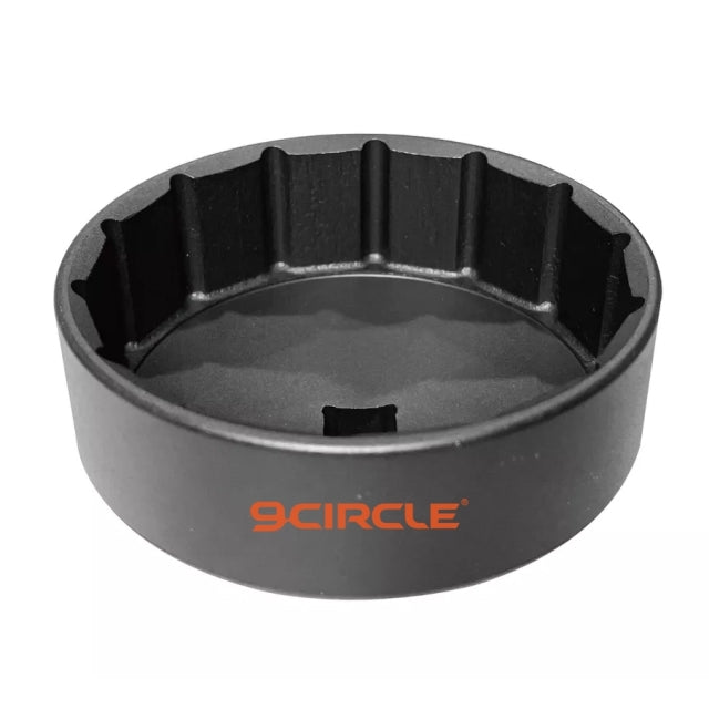 9 Circle 61641 Oil Filter Wrench interior cup view showing 14-flute profile