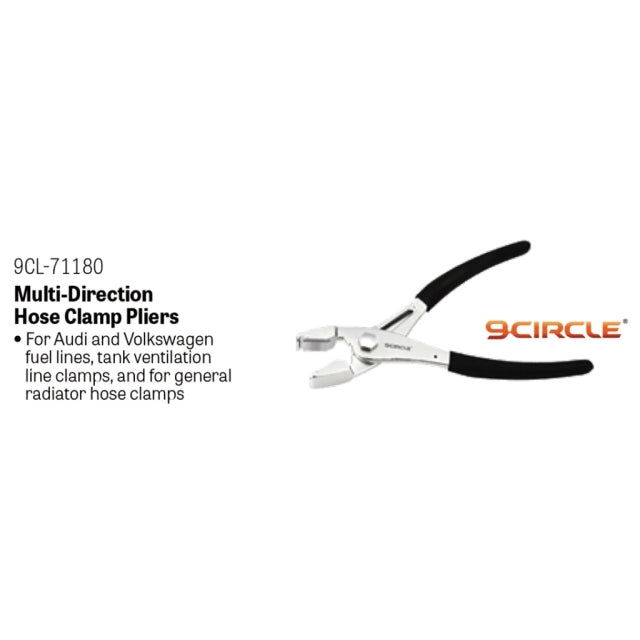 9 Circle 9CL-71180 Multi-Direction Hose Clamp Pliers product info card