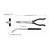 9 Circle 9CL-71280 Pliers dimensions diagram showing 255mm overall length, 40mm height, 35 degree offset, and 12mm jaw width