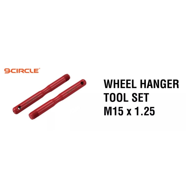 9 Circle 9CL-96068 Wheel Hanger Tool Set M15 x 1.25, 2-piece red set