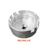 9 Circle 9CL-61640 Oil Filter Wrench - bottom view showing 14 flutes and 3/8" drive