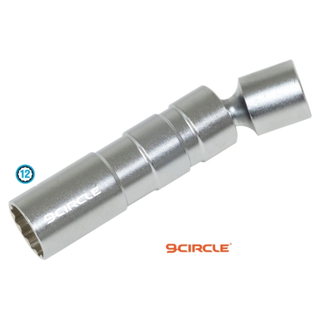 9 Circle 81283 Douille de bougie d'allumage / 14 mm / 12PT / 3/8" DR