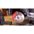 9Circle 96054 Wheel Hanger in use on Porsche - prevents wheel disc from wobbling during tire service